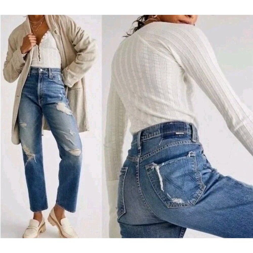 MOTHER SUPERIOR High Waisted Study Hover Jeans Size 27